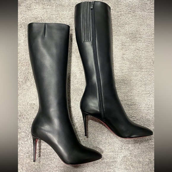 NEW ELOISE BOTTA 85 CALF CHRISTIAN LOUBOUTIN BOOTS TALL 42 Size 11 - Picture 4 of 10